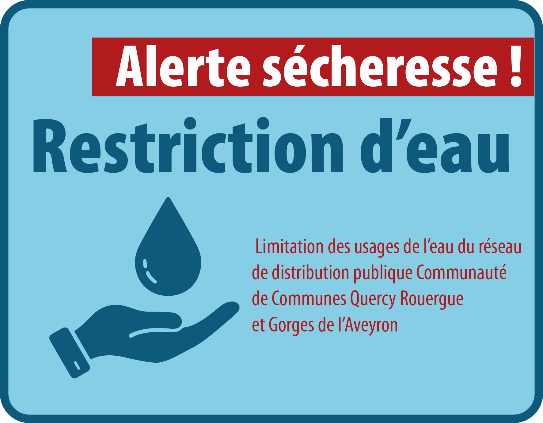 Alerte Sécheresse   Restriction D'eau - Communauté De Communes Du 